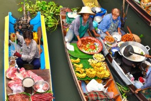 schwimmender Markt